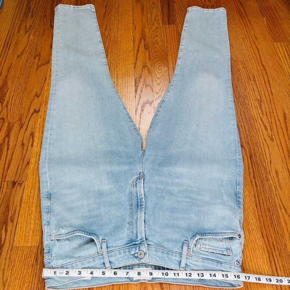 CITIZENS OF HUMANITY Olivia High Rise Light Wash Slim Straight Leg  Ankle Jeans - Picture 11 of 16